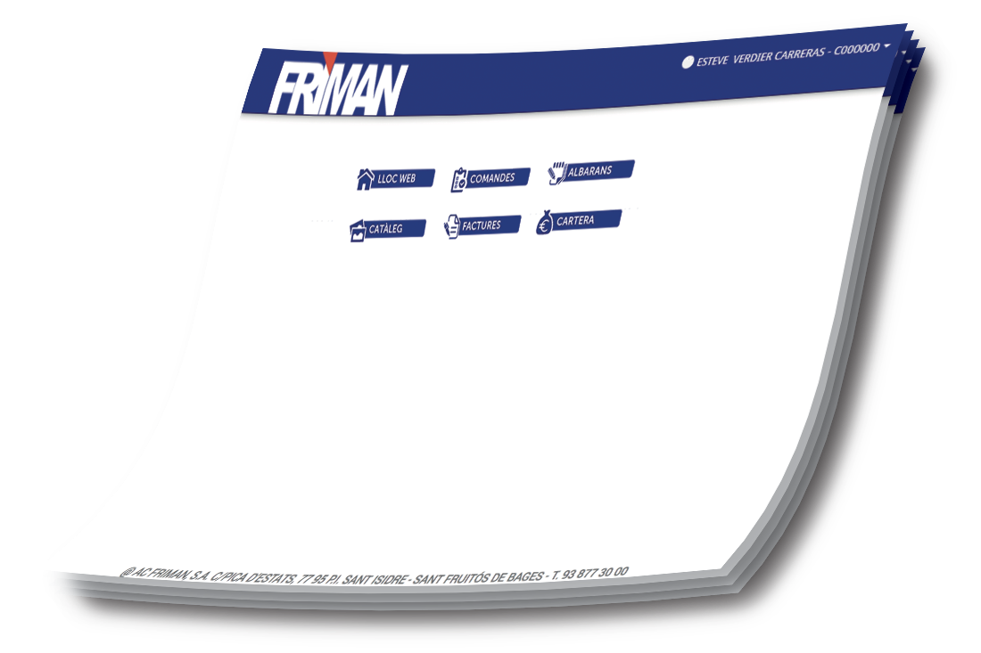 Imatge il·lustrativa del portal del Client Friman