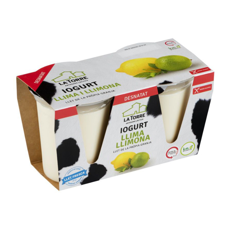 IOGURT DESNATAT LLIMA/LLIMONA 12/(PACK 2X120g)