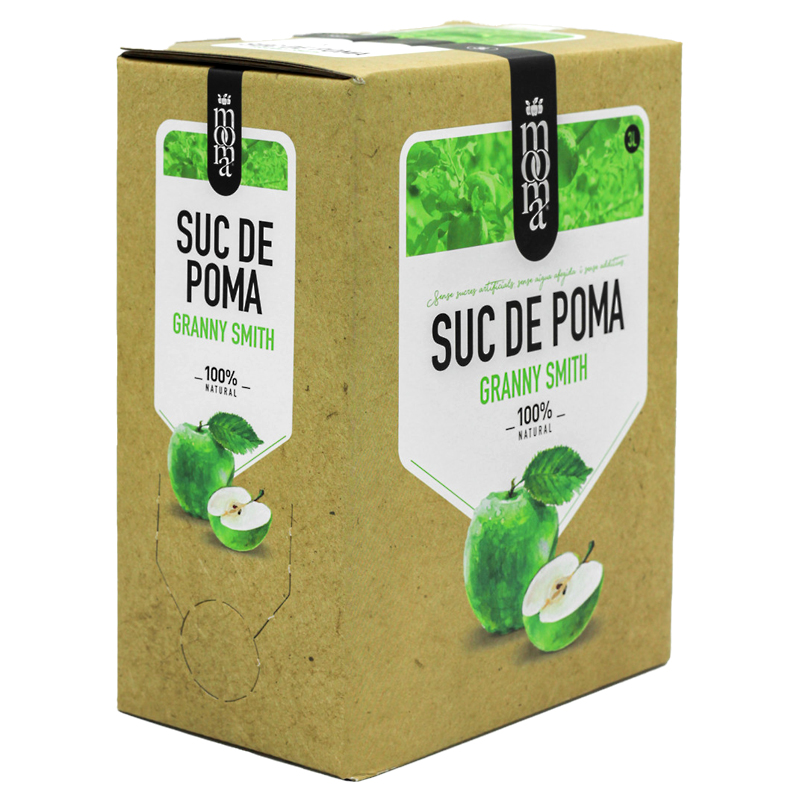SUC DE POMA GRANNY SMITH 100% NAT. BAG-IN-BOX 3L