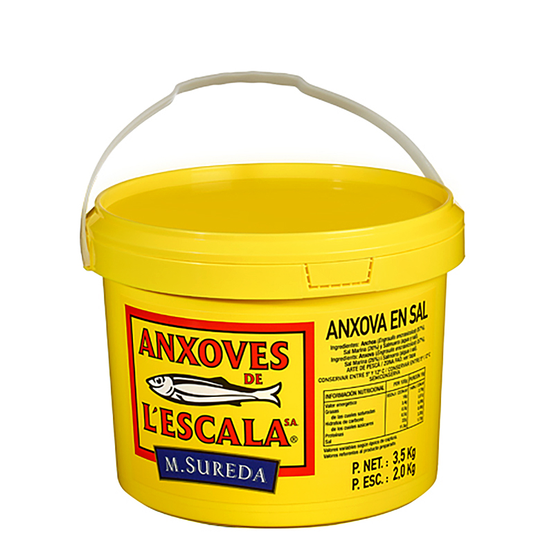ANXOVA L'ESCALA AMB SAL 100u P.NET 3,5 KG (2D)