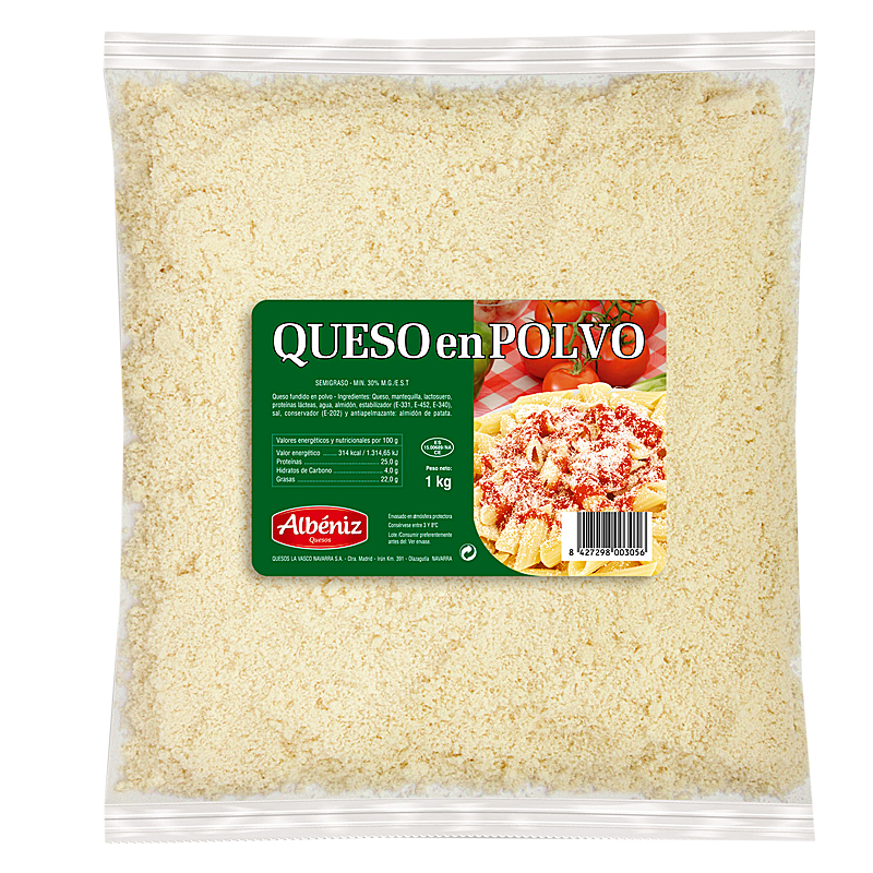 QUESO RALLADO POLVO BOLSA 4/1Kg