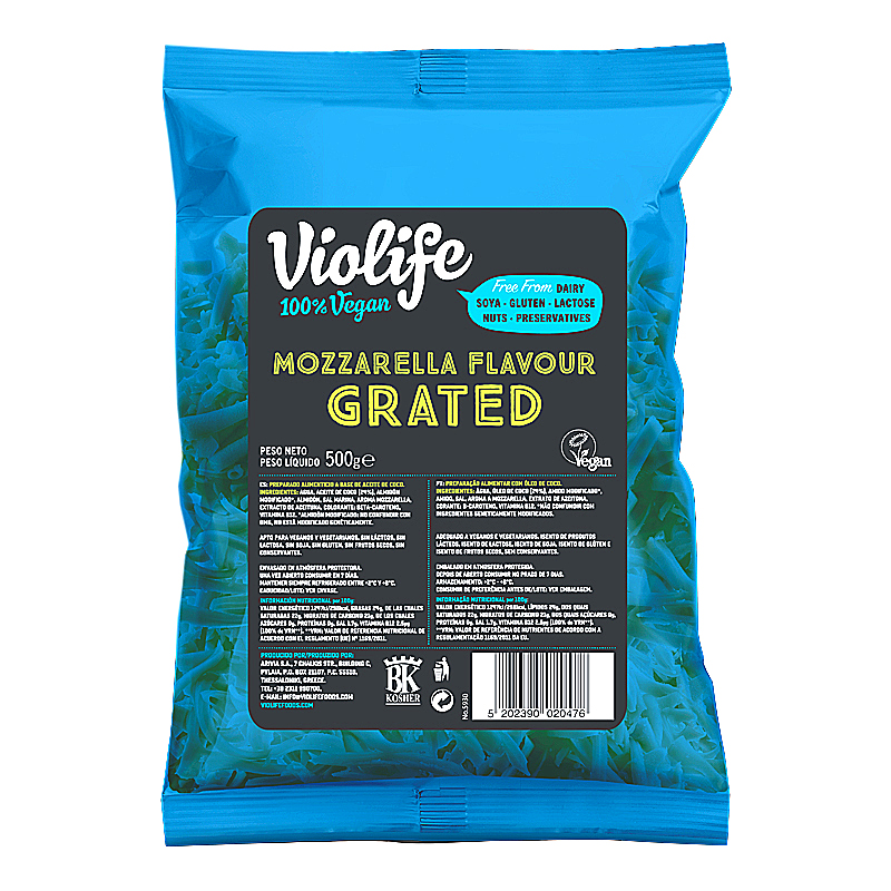 PVEG TIPUS MOZZARELLA RATLLADA S/G-S/L 5/500gr