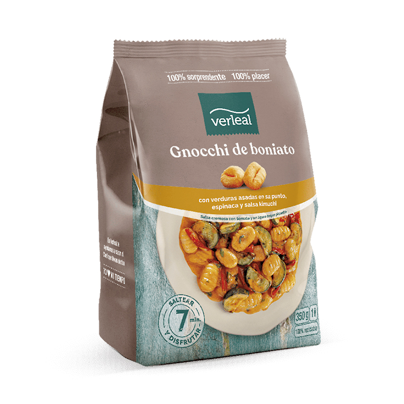 NYOQUI DE MONIATO AMB VERDURES I SALSA KIMUCHI 12/350gr