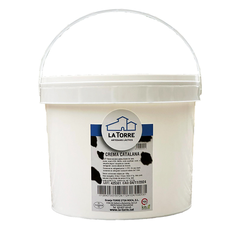 CREMA CATALANA S/G CUBO 3,3Kg