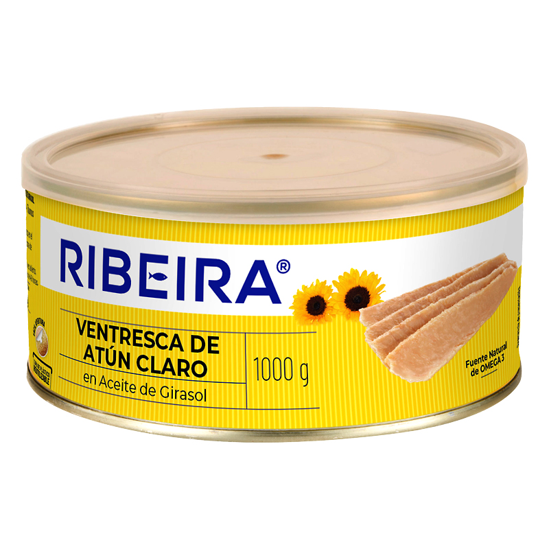 VENTRESCA ATÚN CLARO EN AC. GIRASOL RO-1000 12/1000g