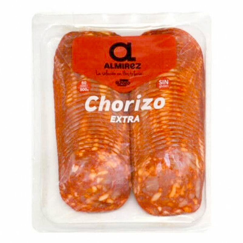 CHORIZO EXTRA LONCHEADO S/G 5/500gr