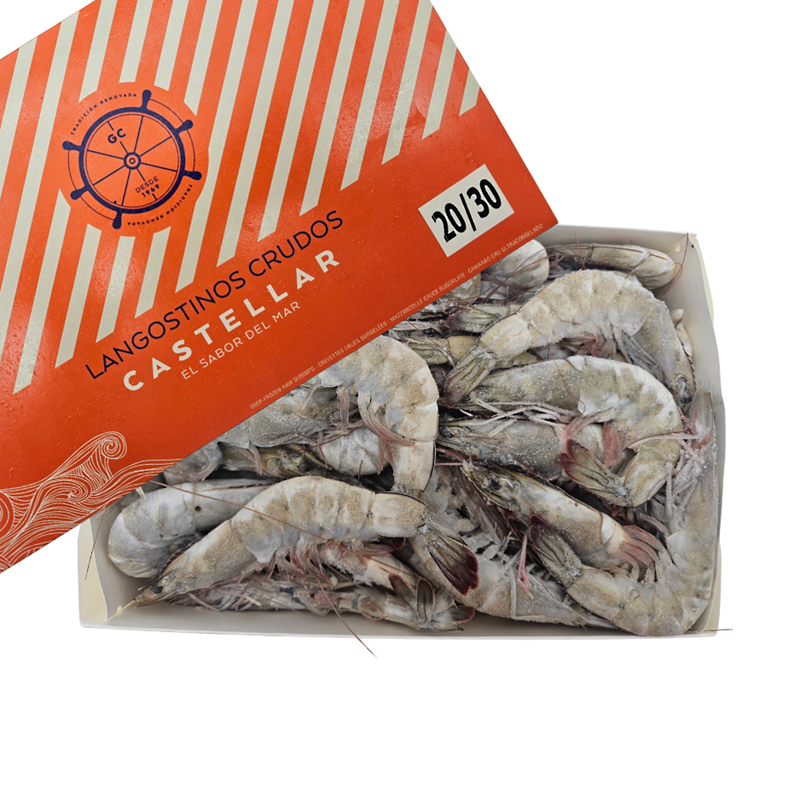 LANGOSTINO CRUDO VANNAMEI IQF (30-40)0% 6/2Kg 