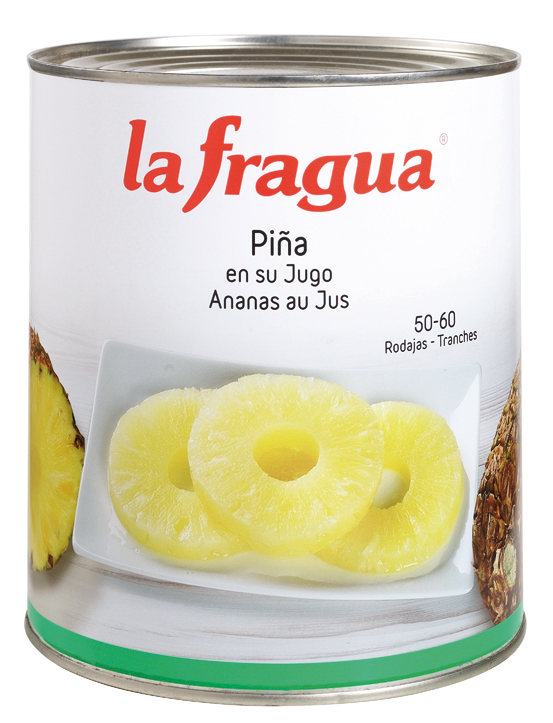 PIÑA EN SU JUGO 50-65 RODAJAS LATA 6/3Kg