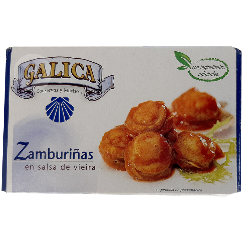 ZAMBURIÑAS EN SALSA DE VIERAS LATA 25u OL-120 