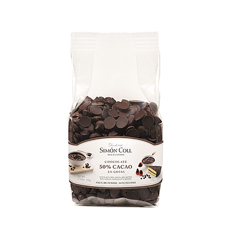 XOCOLATA 50% PER COBERTURA EN GOTES BOSSA 12/500g